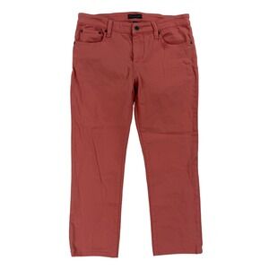 Lauren Jeans Co Ralph Lauren Ankle Jeans Womens 8 Pink Mid Rise Stretch Denim